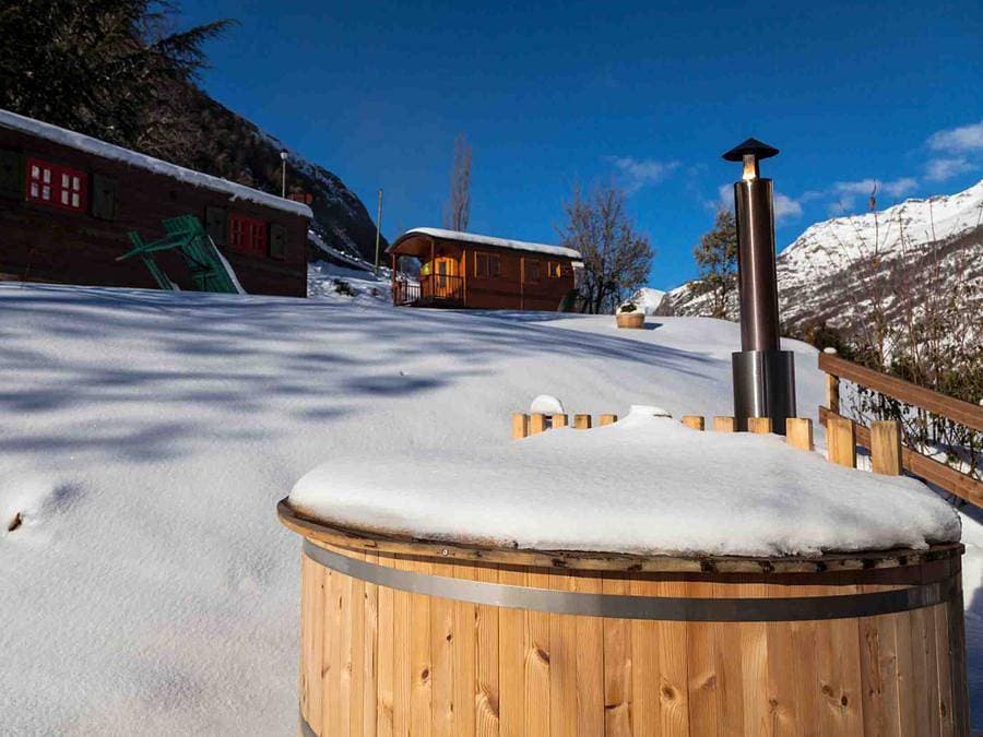 Foto 9 von 16: Camping Les Tilleuls - Tiny house 4 personen - Hütte Perce Neige