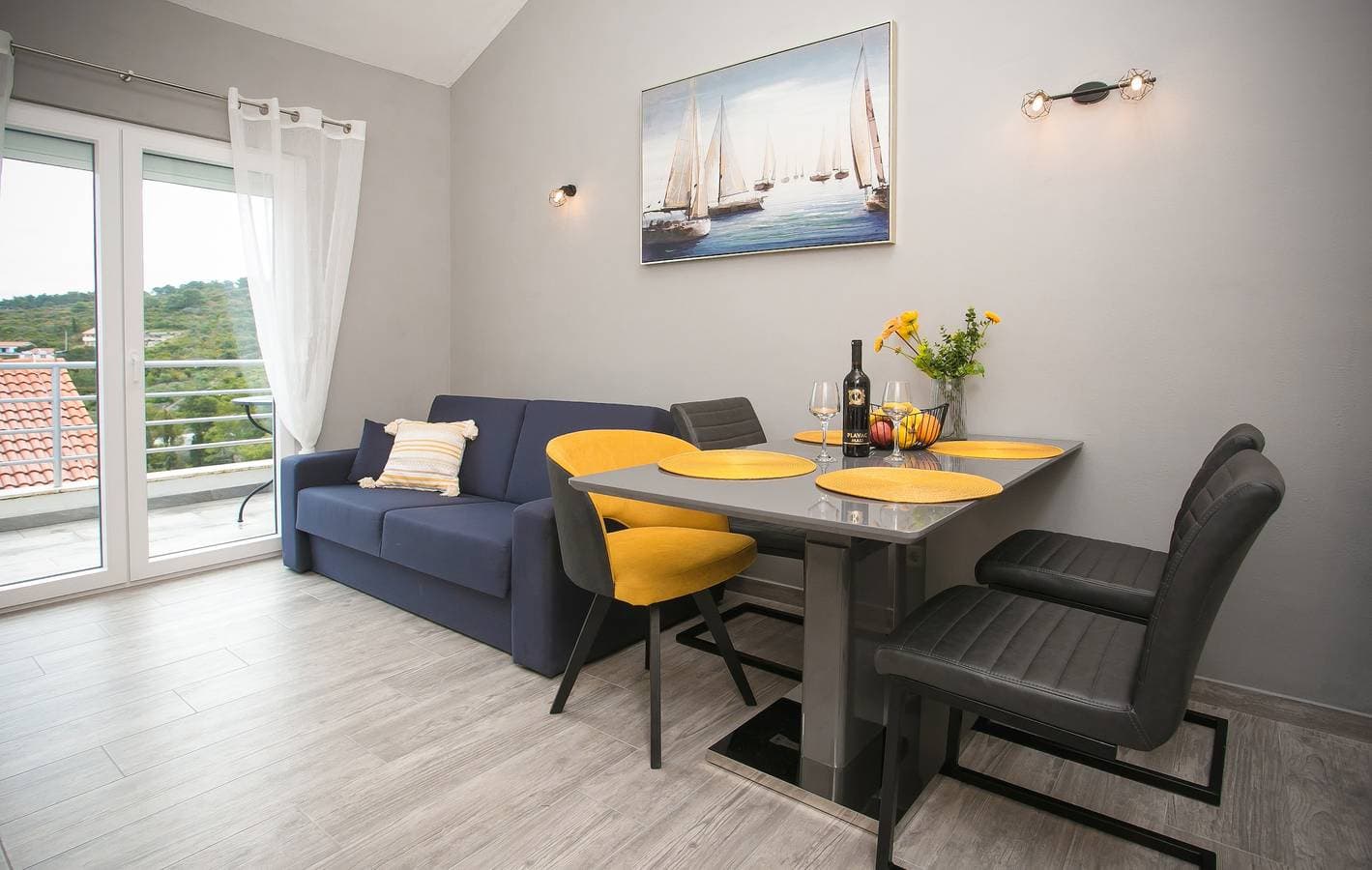 Foto 6 von 22: 2-Zimmer-Ferienwohnung mit Terrasse und Meerblick Necujam, Solta A-5178-a