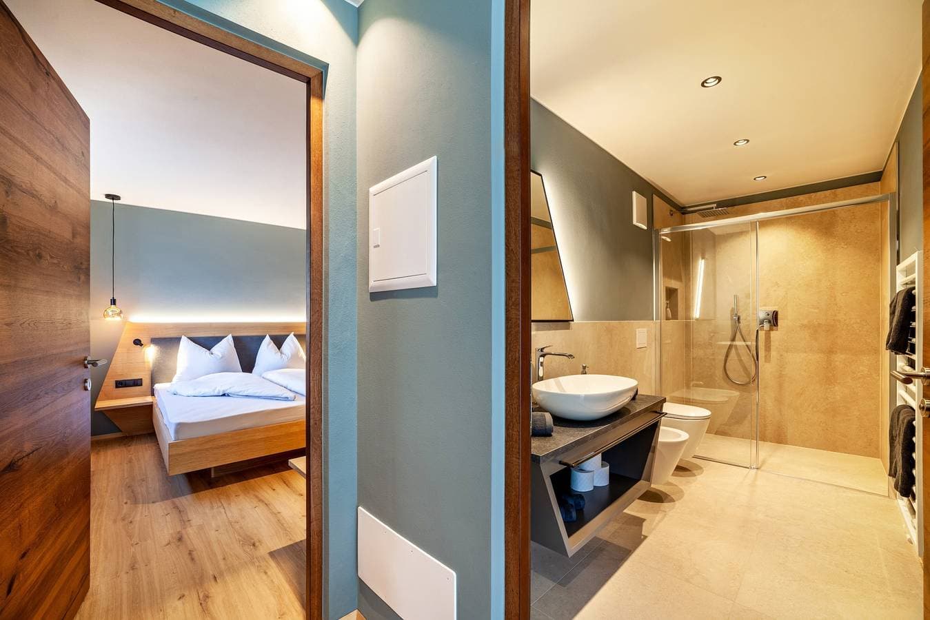 Foto 8 von 33: Ferienwohnung "Lodge Terrace Exclusive One" mit Bergblick und WLAN