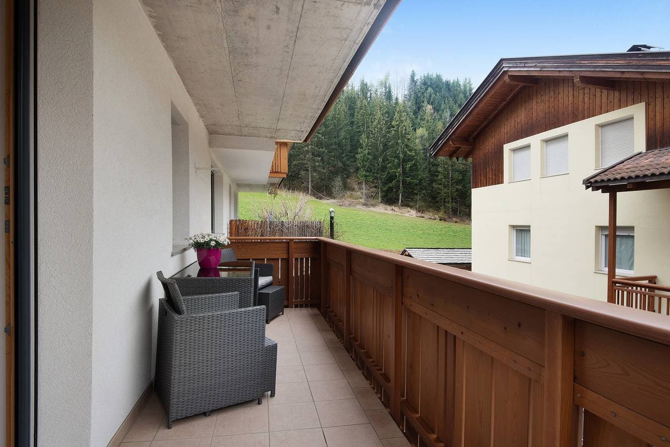 Foto 8 von 36: Ferienwohnung "Hilber Little Furchetta" mit Bergblick, Gemeinschaftsterrasse und WLAN