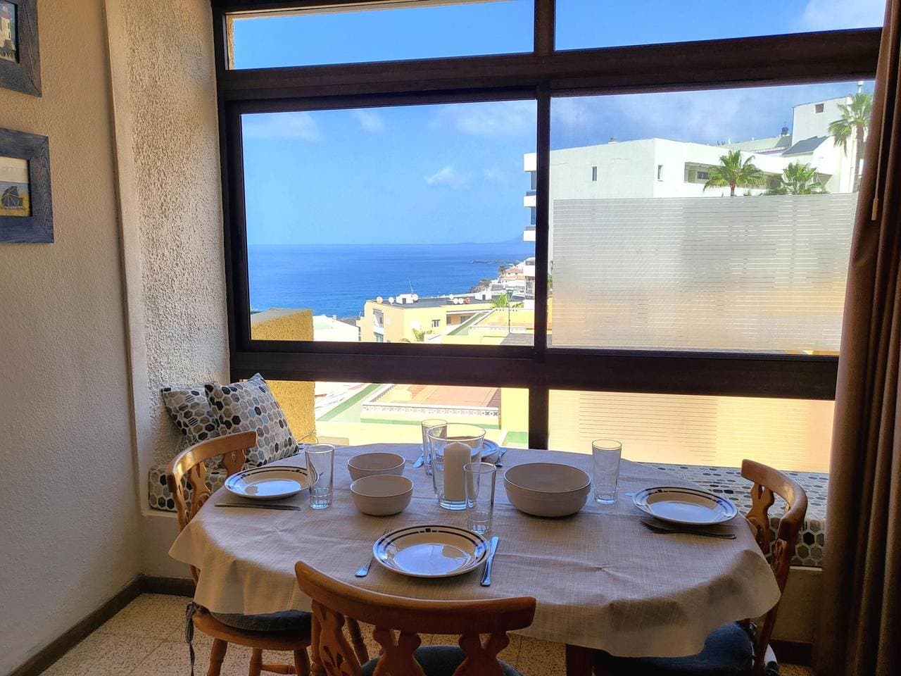 Foto 12 von 25: Komfortable Wohnung mit Pool, Meerblick und privatem Parkplatz in Playa de la Arena