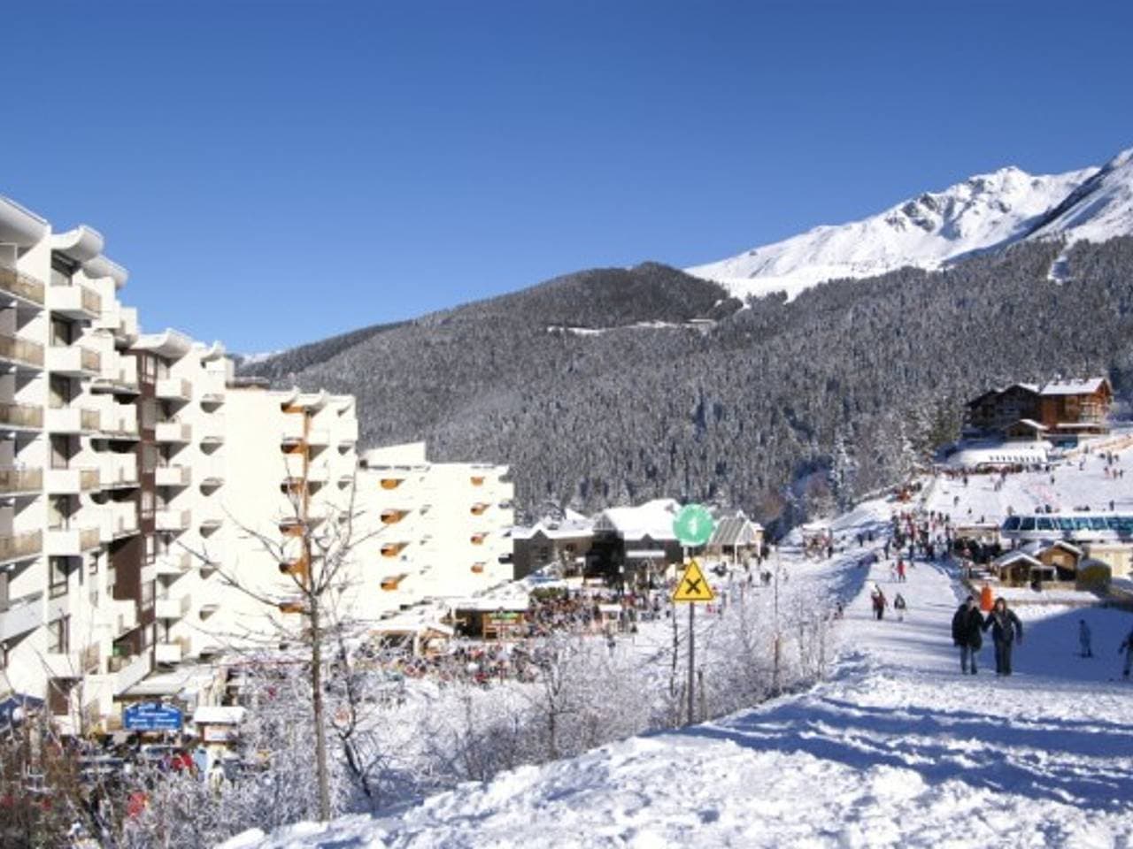 Foto 9 von 10: Studio 3 Schlafplätze an der Piste, Balkon