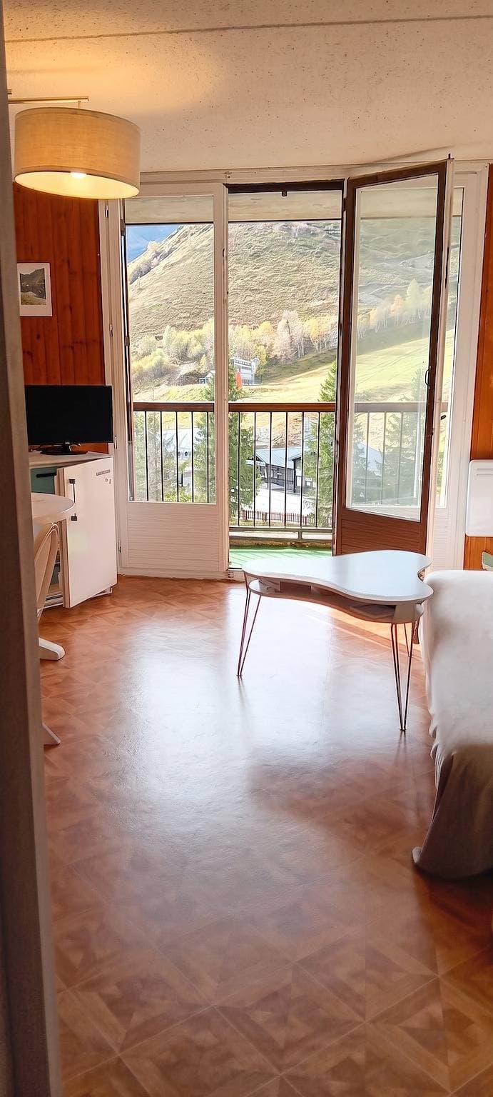 Foto 13 von 13: Charmantes Apartment in Gouaux-de-Larboust mit Bergblick