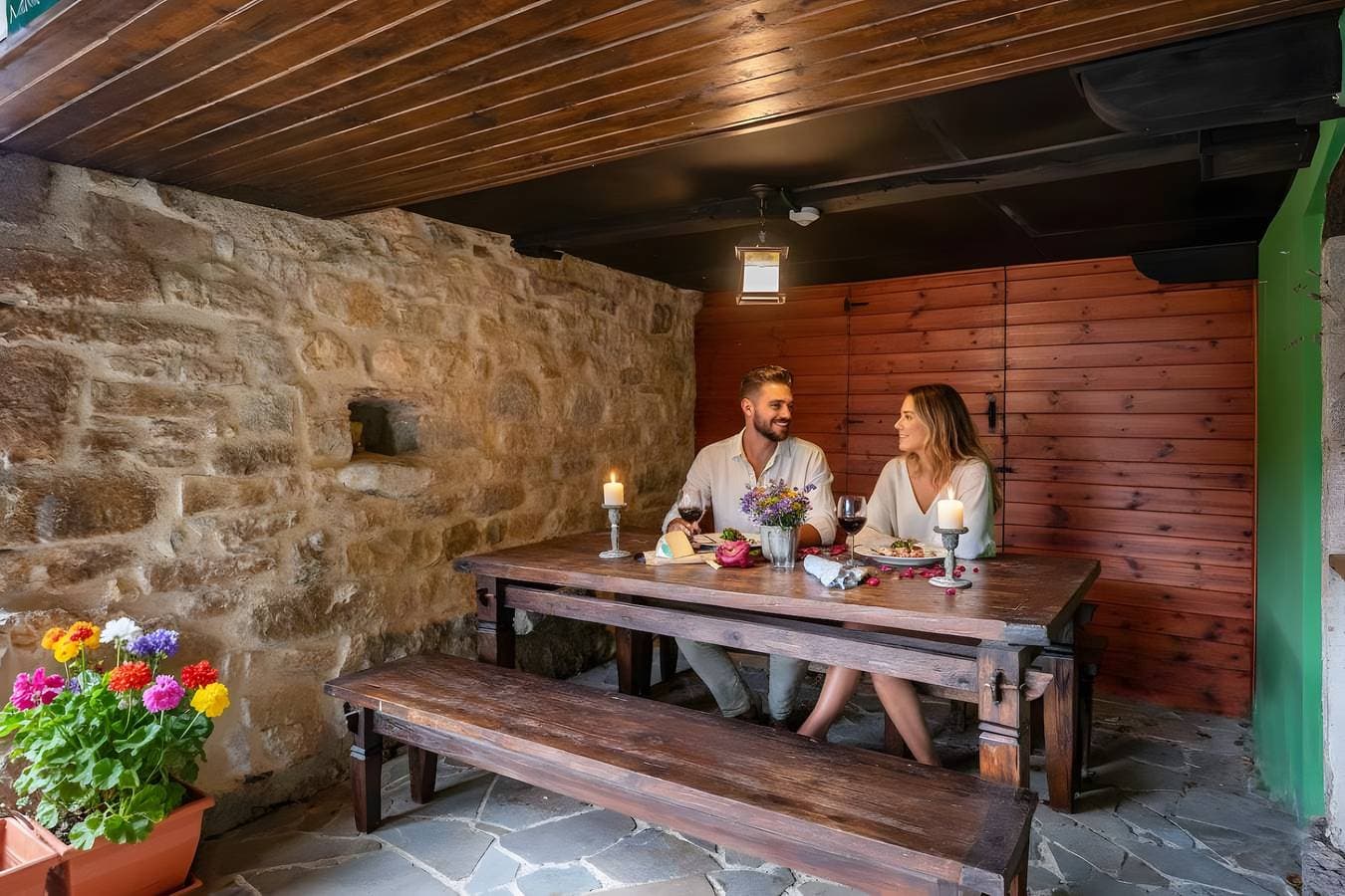 Foto 5 von 40: Ferienhaus 'La Congosta Mágica Aldea De Montaña' mit Bergblick, Gemeinschaftsterrasse & WLAN