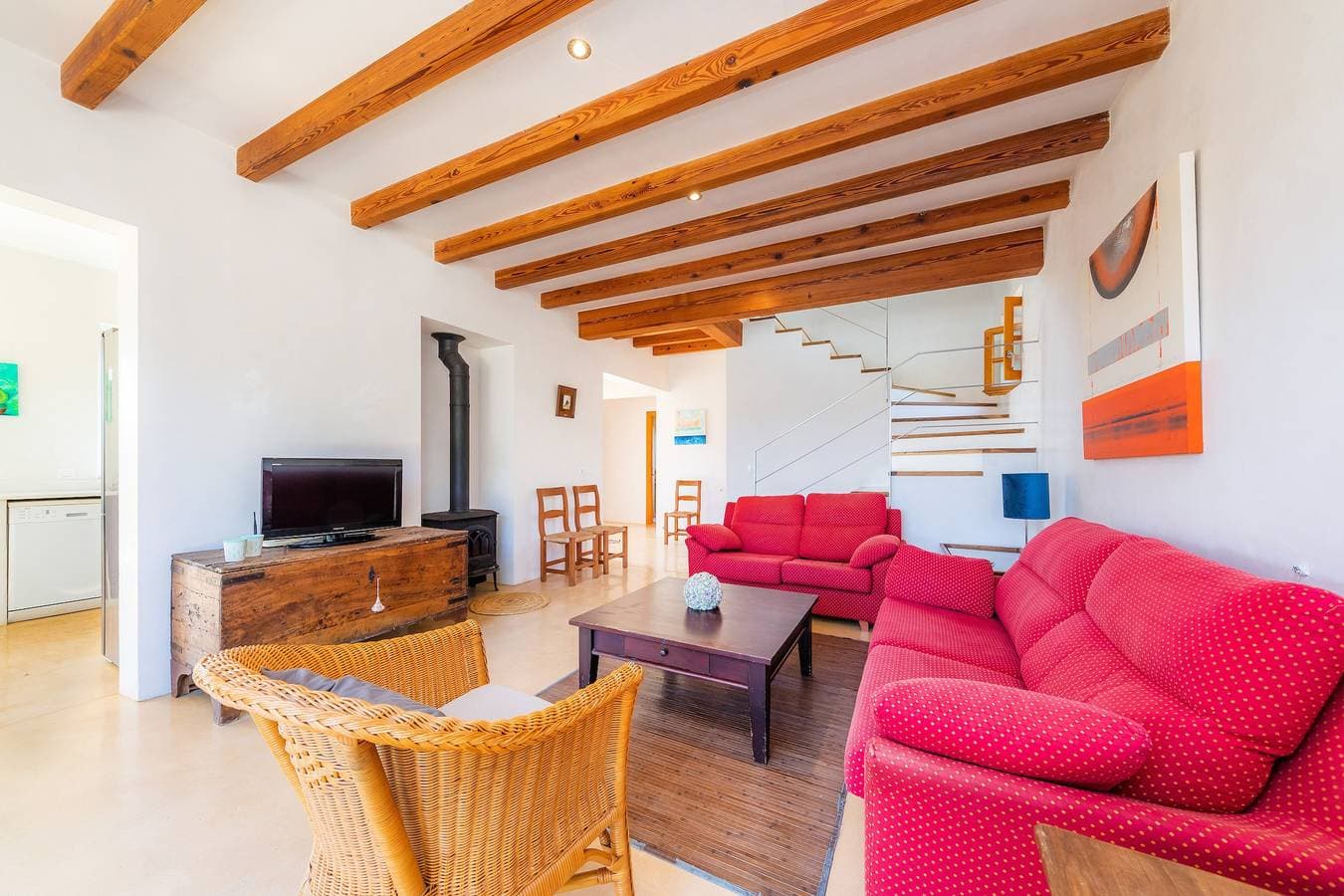 Foto 7 von 27: Ferienhaus Son Frare mit Bergblick, WLAN, Garten, Pool, Balkon und Terrassen; Parkplätze vorhanden
