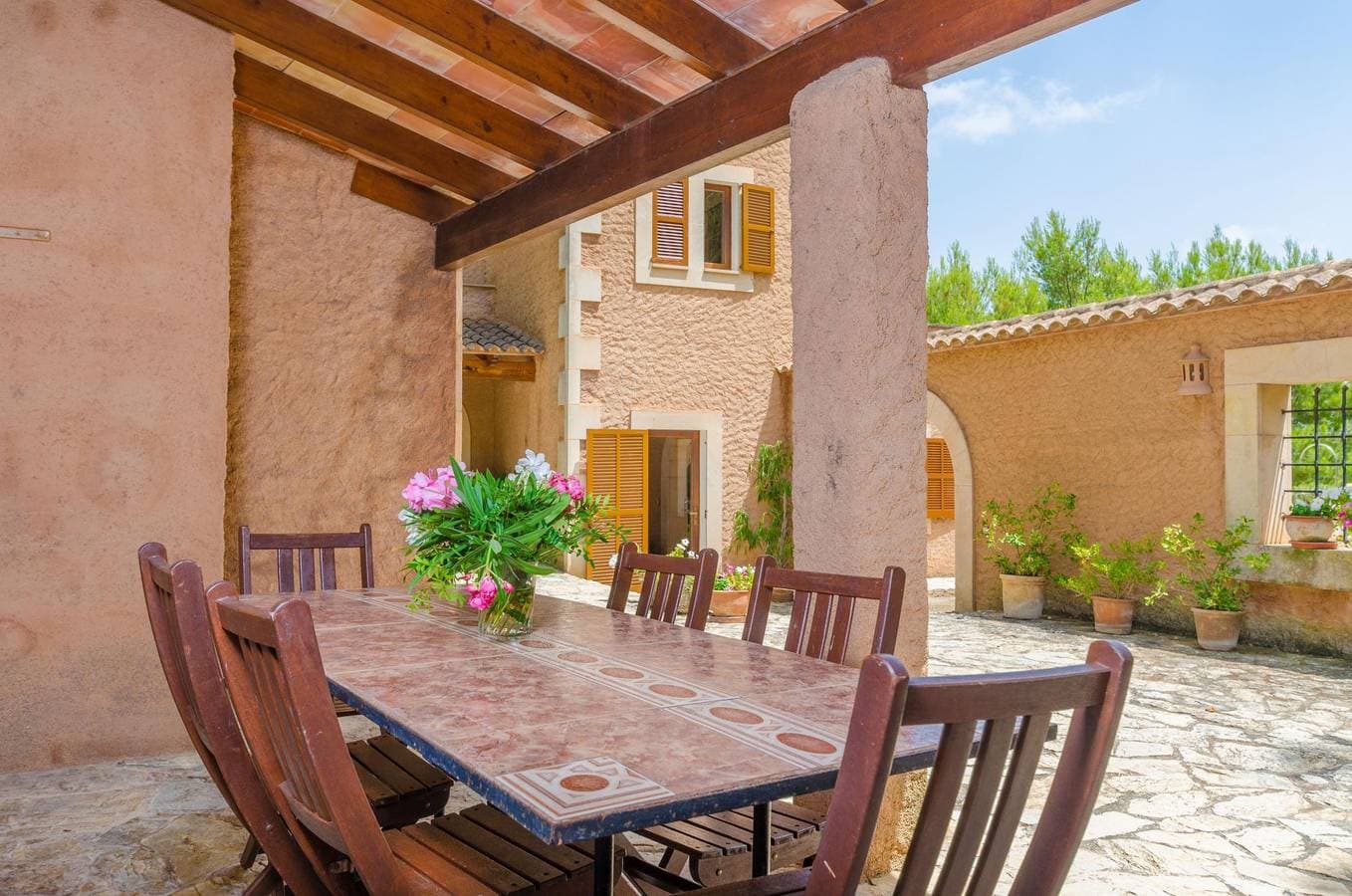 Foto 13 von 56: Es Turo De França - Ferienhaus mit privaten Pool in S'Horta. WiFi gratis