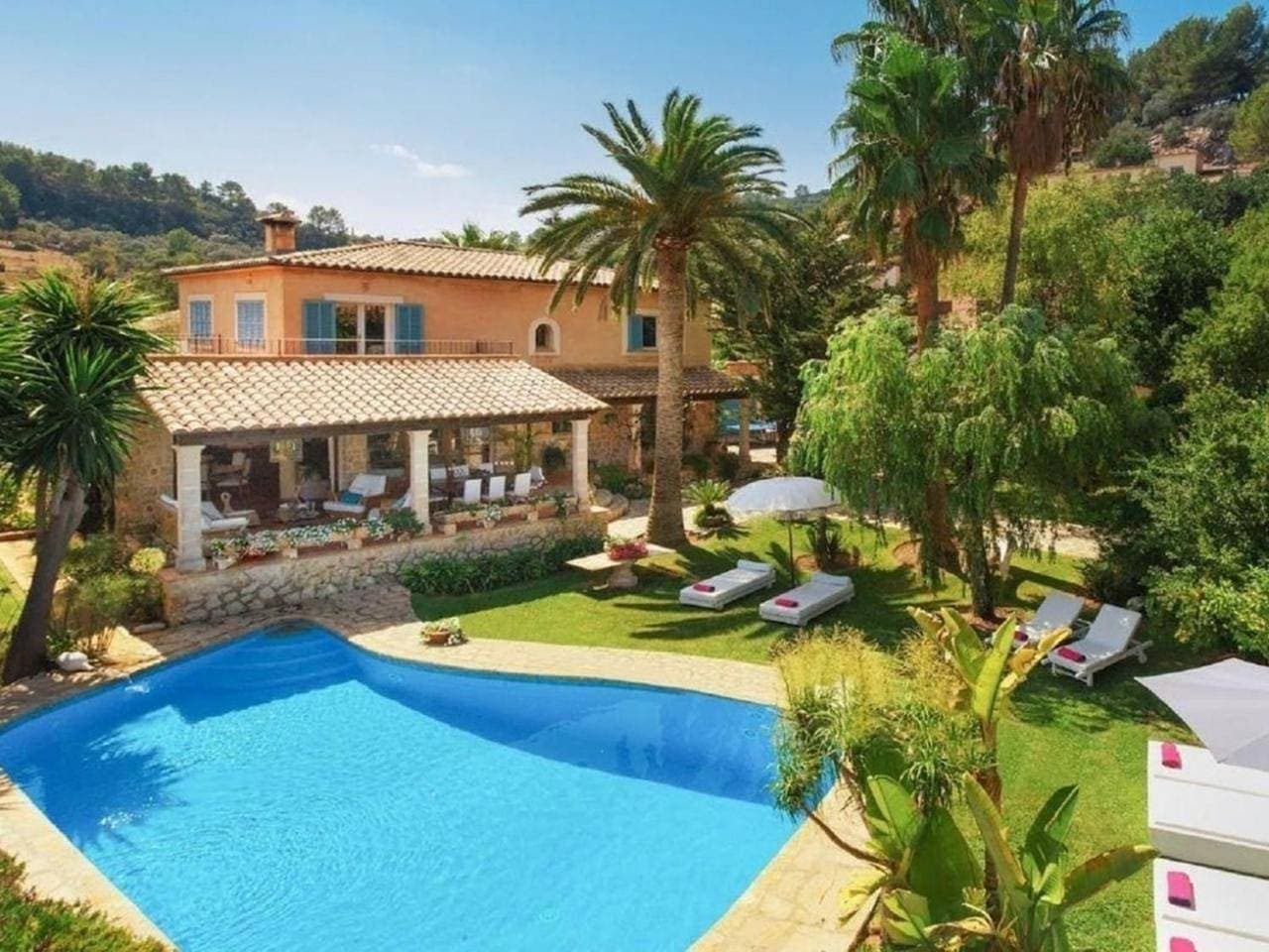 Foto 6 von 23: Ferienhaus in Mancor De La Vall mit Terrasse und Garten und Bergblick