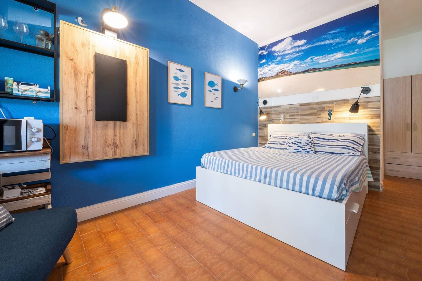 Foto 4 von 24: Einzimmerapartment 'Monolocale Costa Rei' mit privater Terrasse, Gemeinschaftsgarten und Klimaanlage