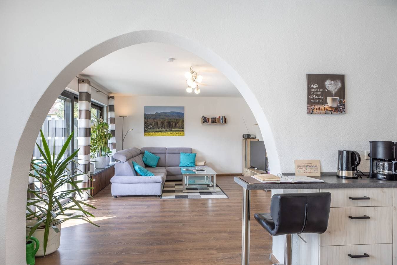 Foto 6 von 26: Ferienwohnung 'Dörnbergblick Klinge' mit privater Terrasse und WLAN