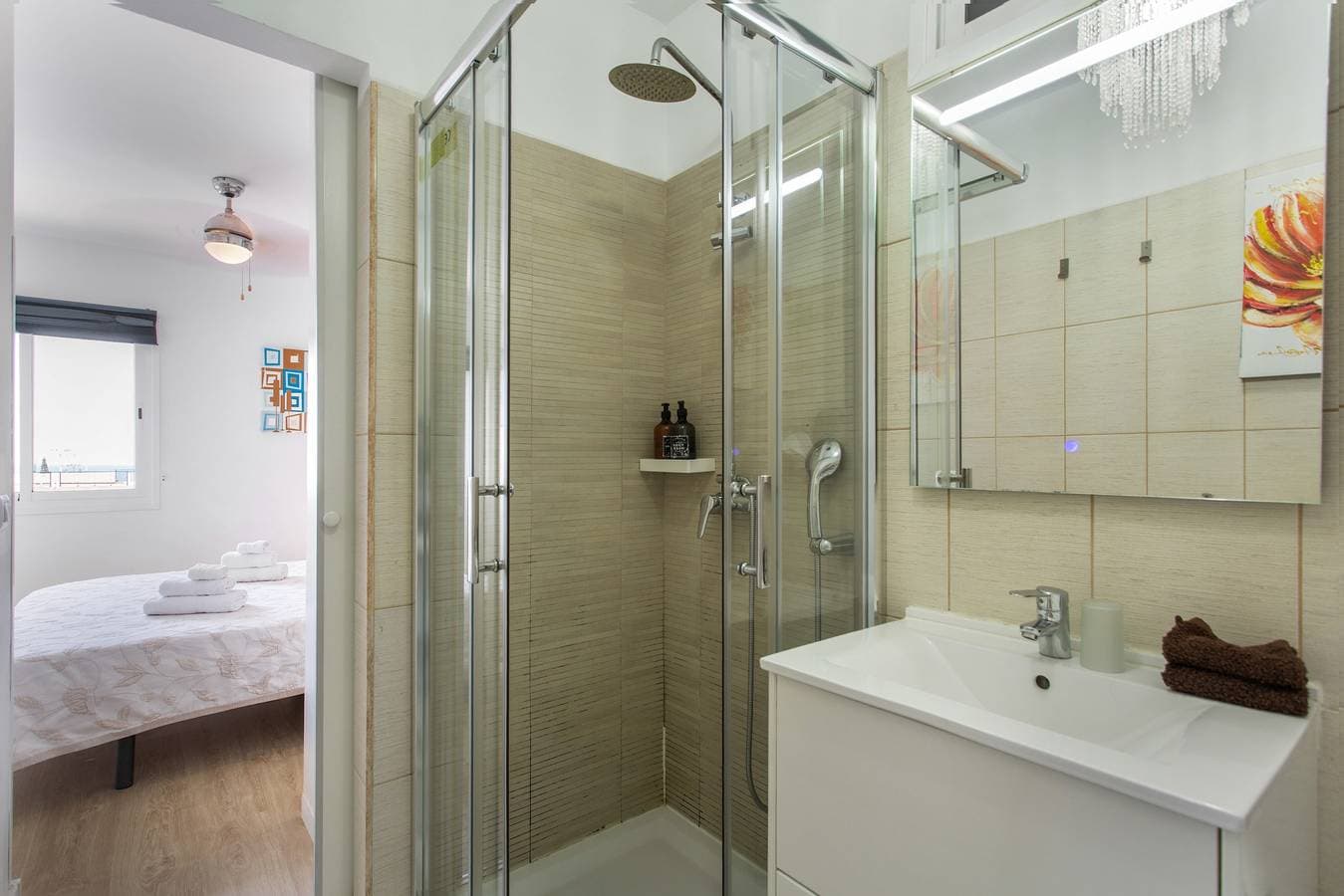 Foto 12 von 30: Ferienwohnung 'Lovely Nice Los Cristianos' mit Meerblick, Gemeinschaftspool und WLAN