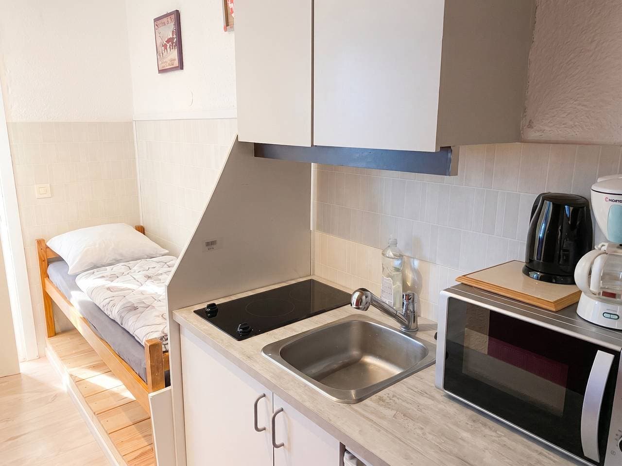 Foto 4 von 14: Gemütliches Studio in Uvernet-Fours / 15 m² / Bergblick