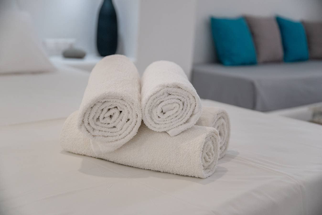 Foto 6 von 20: Einzimmerapartment 'Helmos Cozy' mit WLAN und Klimaanlage