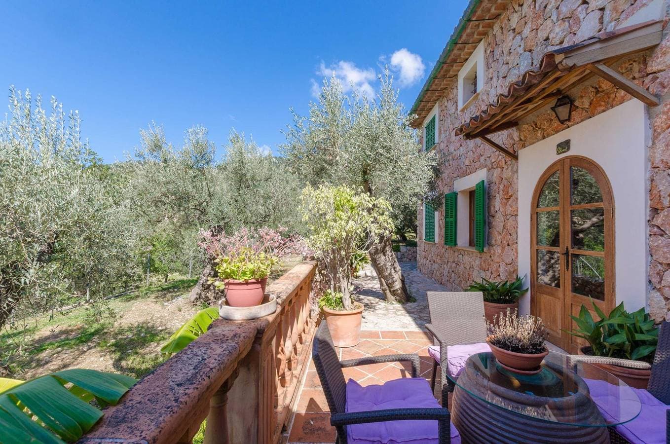 Foto 12 von 47: S'Olivaret  - Ferienhaus mit privaten Pool in Fornalutx. WiFi gratis