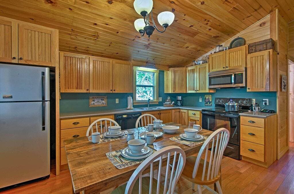 Foto 2 von 25: Bryson City Cabin mit Feuerstelle am Coopers Creek!