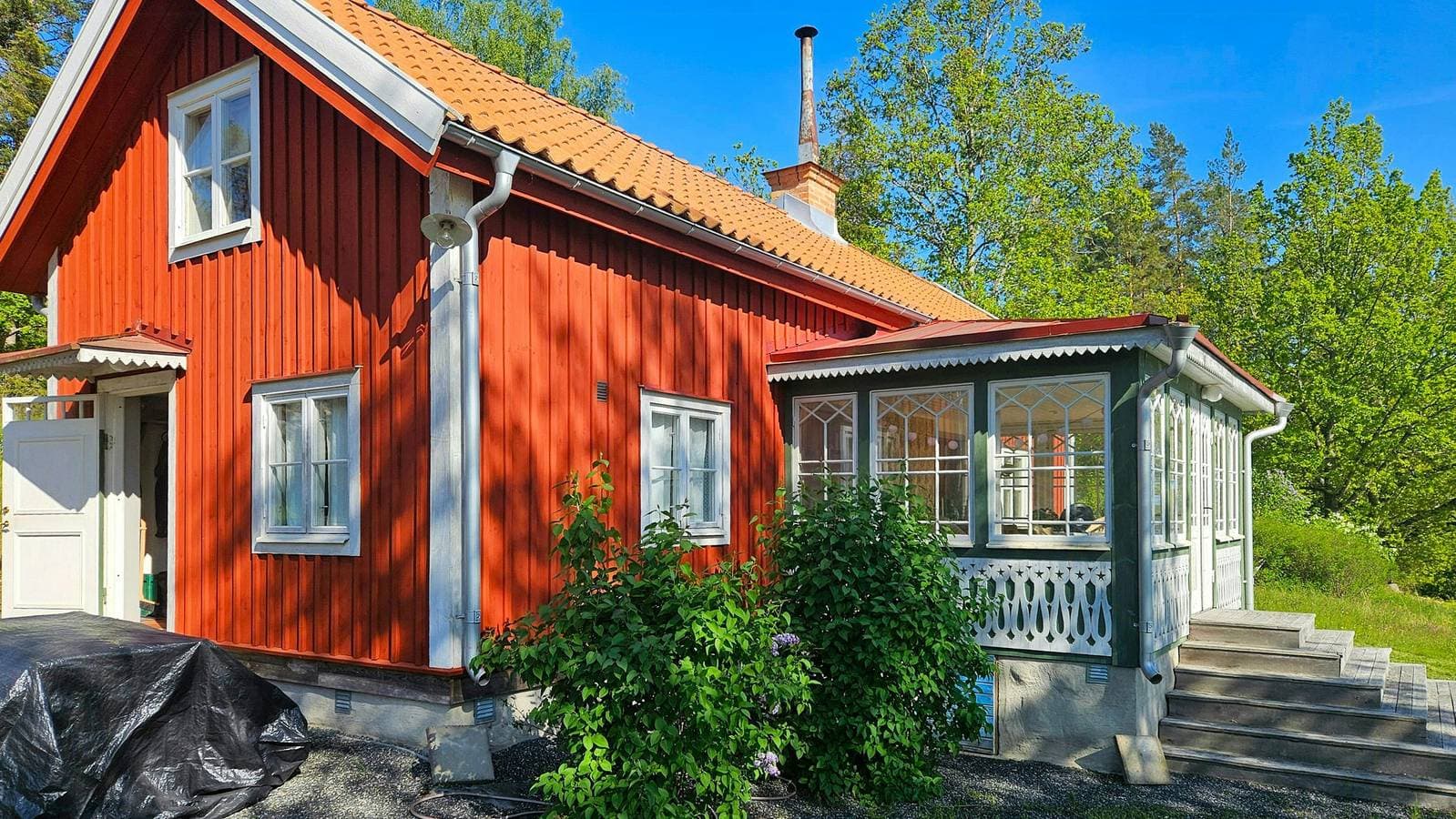 Ein Haus im Schärengarten aus den 1850er Jahren auf Trännö 1