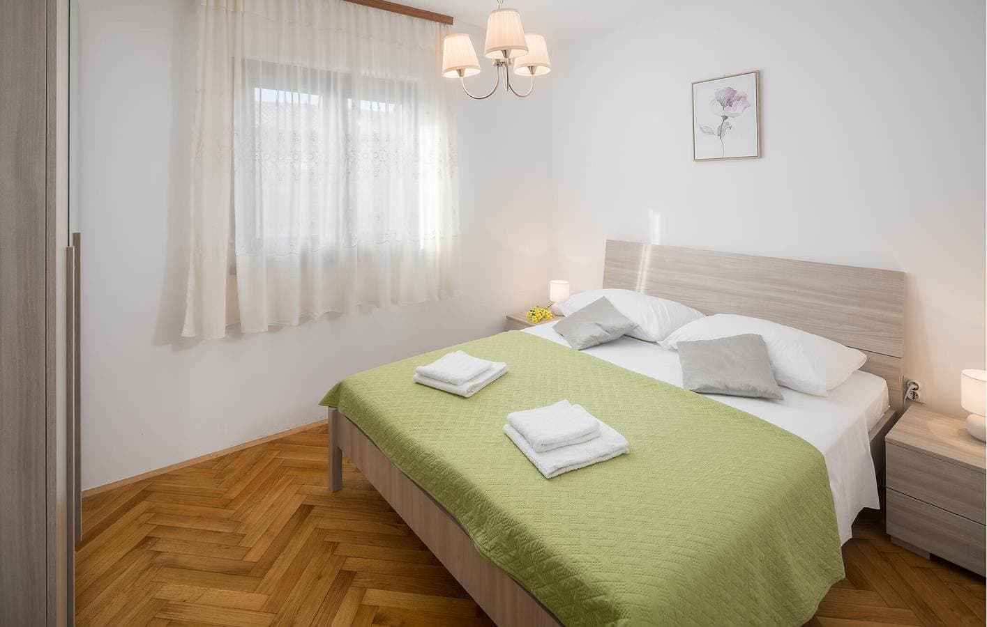 Foto 6 von 23: Charmante 75 m² große Wohnung mit Terrasse, WLAN und Parkplatz in der Nähe von Labinci