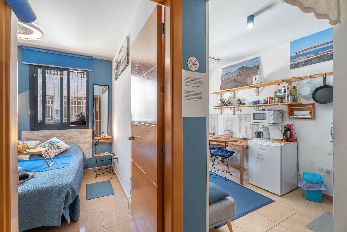 Foto 7 von 23: Ferienstudio 'Los Abrigos 1 Room Playa Wifi' mit WLAN und Klimaanlage
