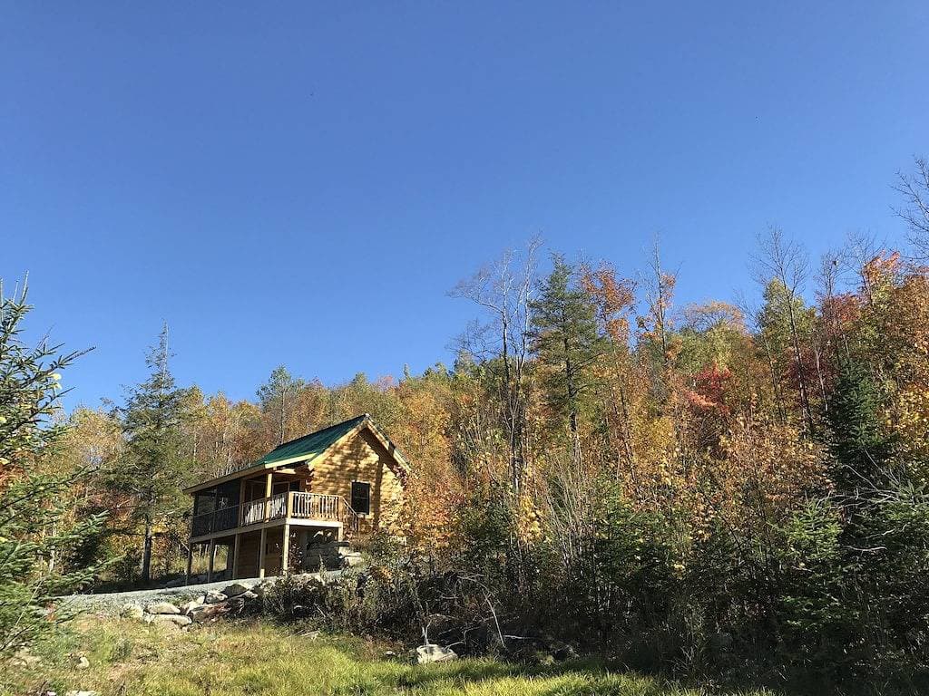 Foto 9 von 33: Blockhaus mit Panoramablick auf Cherry Pond und White Mountains