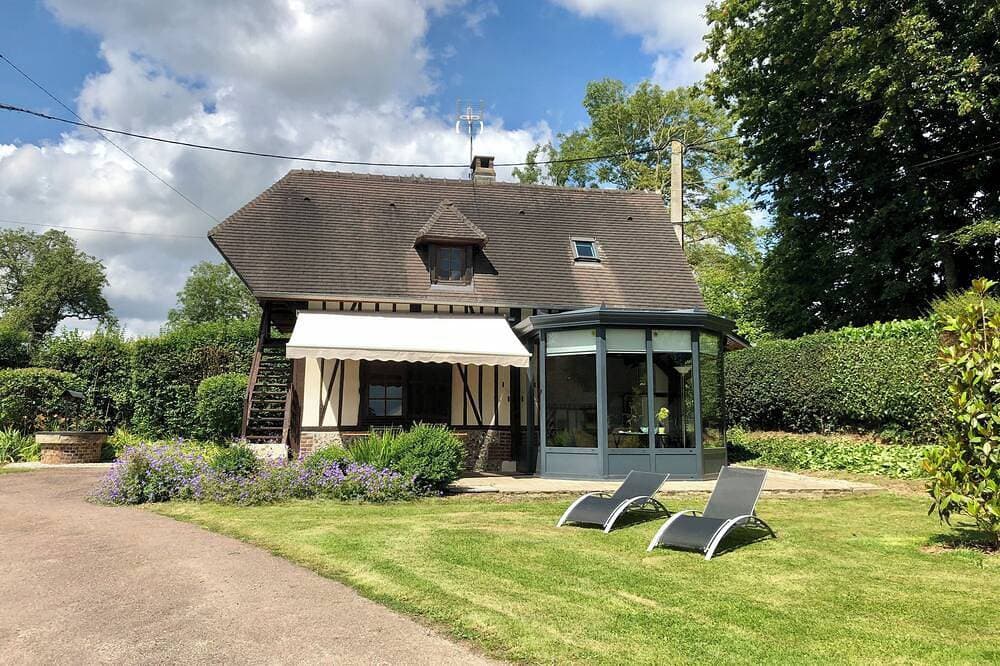 Renovated bread oven in pretty Normandy property 1