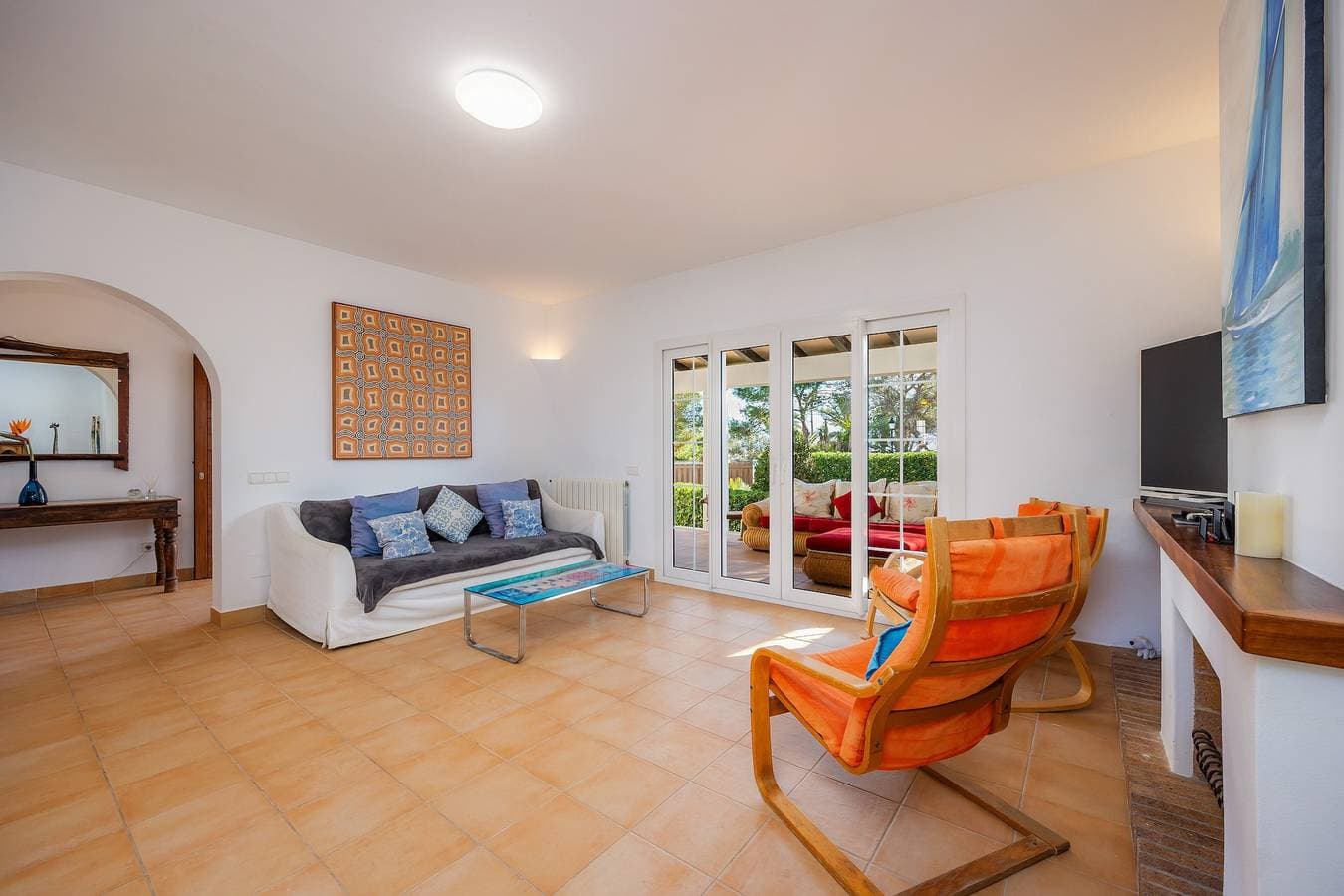 Foto 5 von 34: Villa „Luna“ mit Meerblick, Pool, Klimaanlage, Terrassen & Garten
