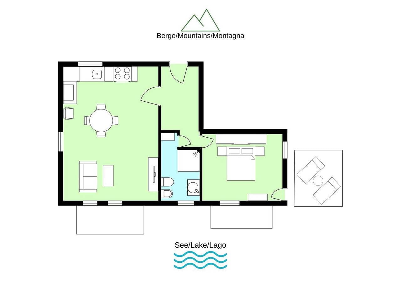Foto 12 von 32: Riva di Pianello Ferienwohnung am See