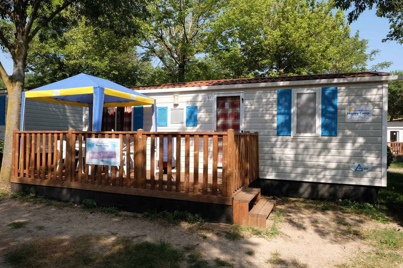 Foto 4 von 42: Mobilehome mit Klimaanlage, Terrasse und Pool