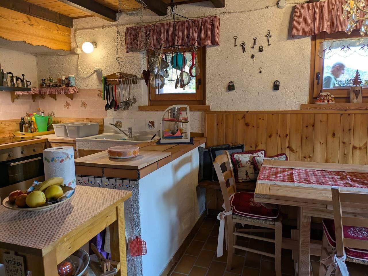 Foto 9 von 32: Ferienhaus "Baita Nido tra i Monti" mit Bergblick und Terrasse