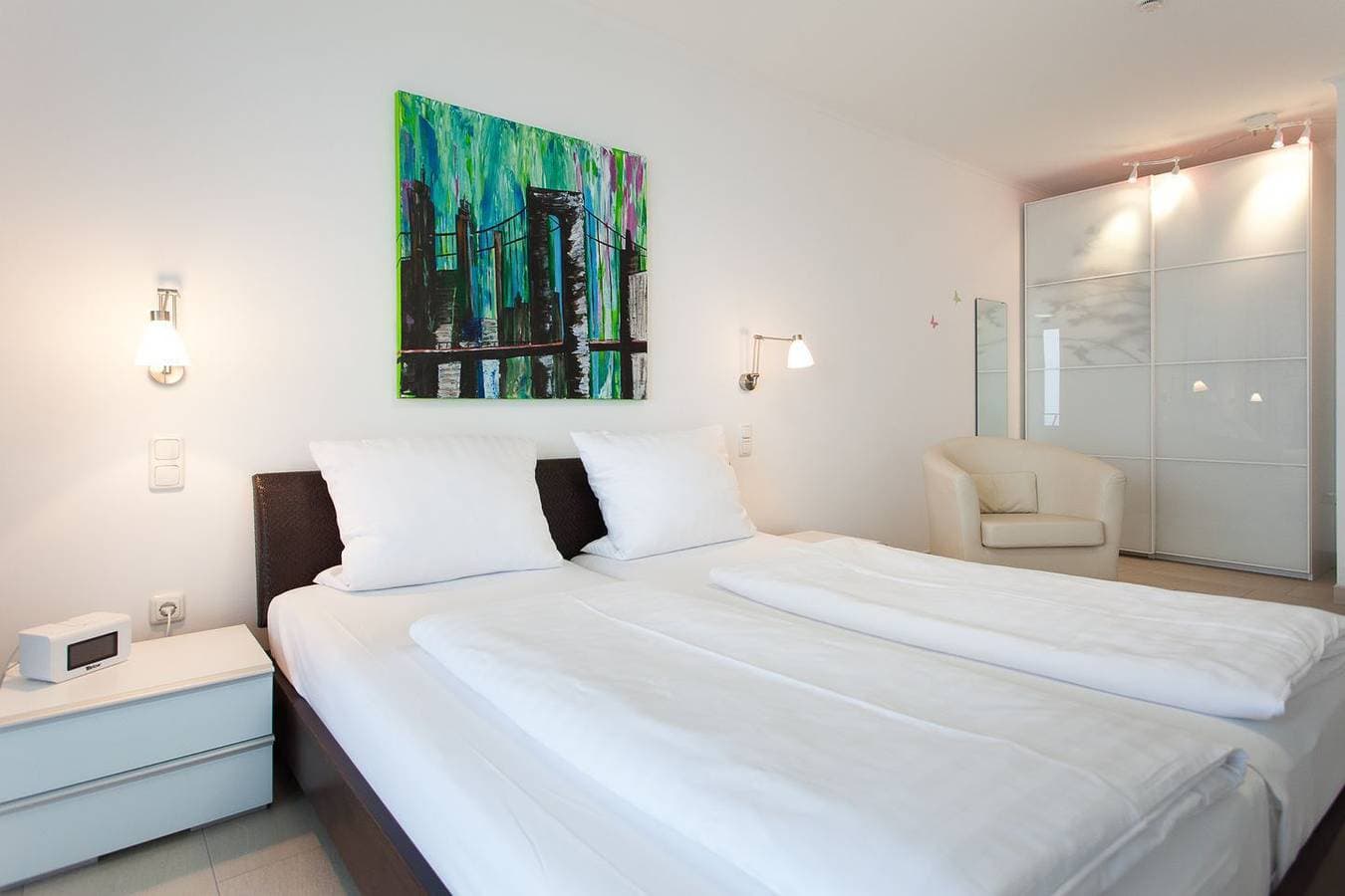 Foto 4 von 13: Villa Friede-Marie App. Ariane mit Balkon und traumhaftem Meerblick