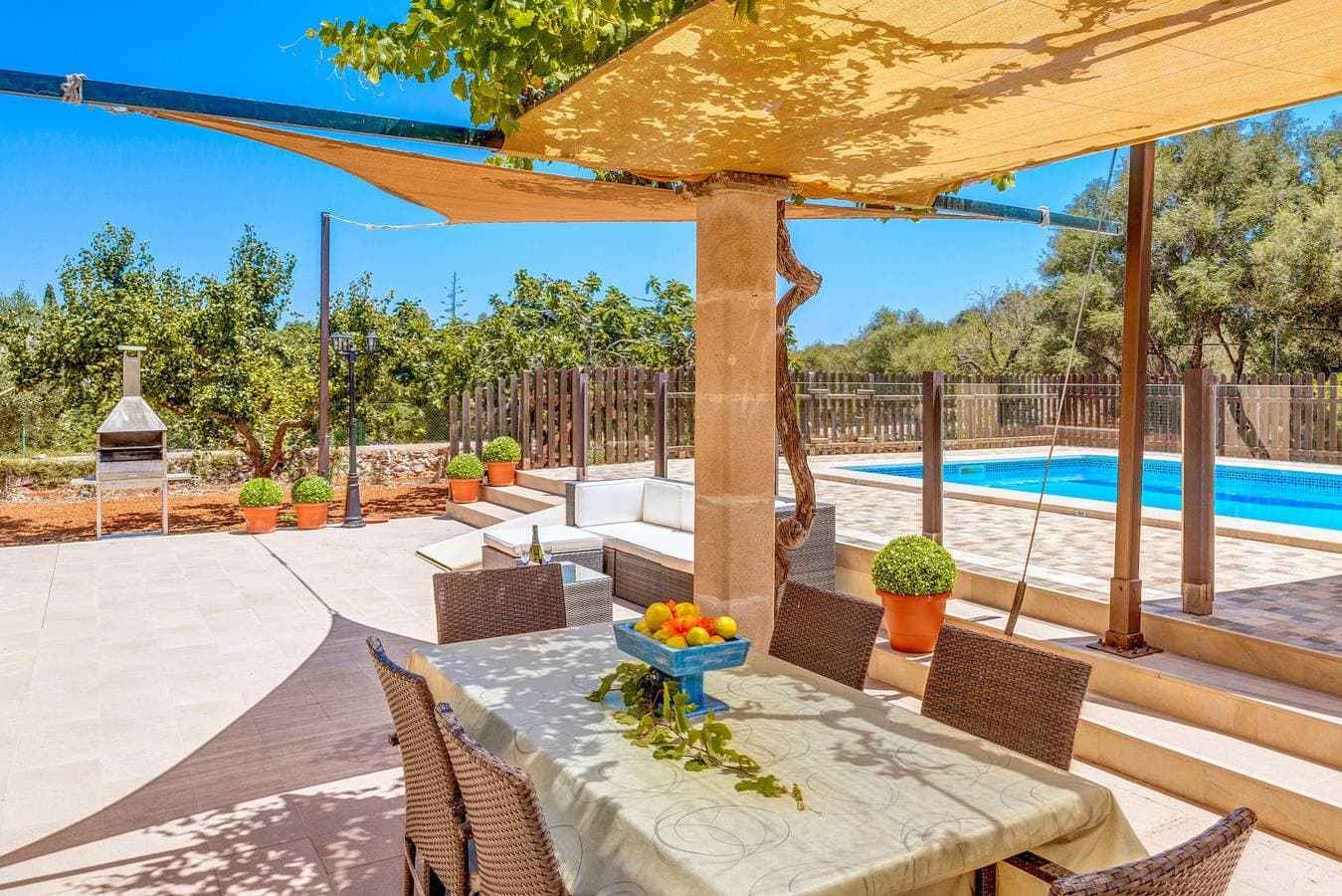 Foto 7 von 26: Charmante Finca mit Pool, Garten, Terrasse, Klimaanlage und WLAN