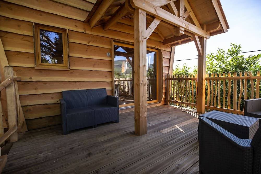 Le Poulailler-Kabine-Hütte-Ensuite-Bergblick 1