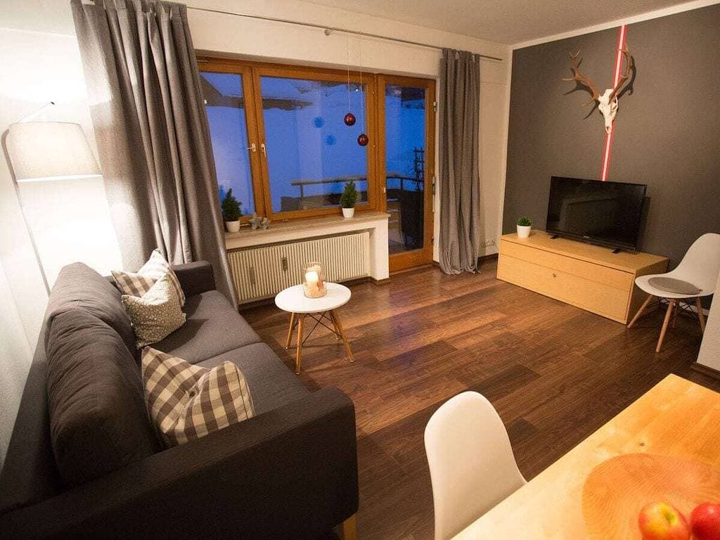 Foto 10 von 20: Gemütliche Ferienwohnung mit Küche, Terrasse und in der Nähe von Skipisten und Restaurants