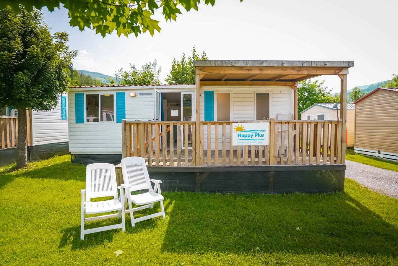 Foto 12 von 46: Mobilehome mit Klimaanlage, Terrasse und Pool