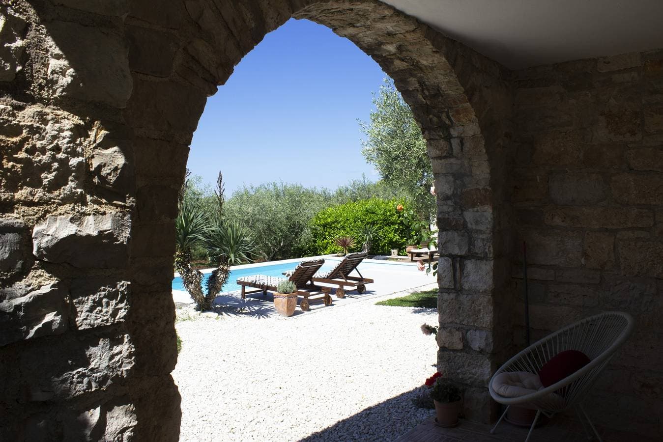 Foto 7 von 20: Ferienhaus Franciska * 3000 m2 Garten mit Olivenhain, privater Pool