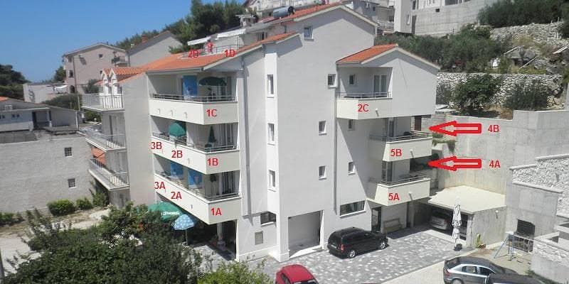 Foto 9 von 31: Studioapartment in Duće mit Meerblick, Balkon, Klimaanlage, W-Lan (4173-2)