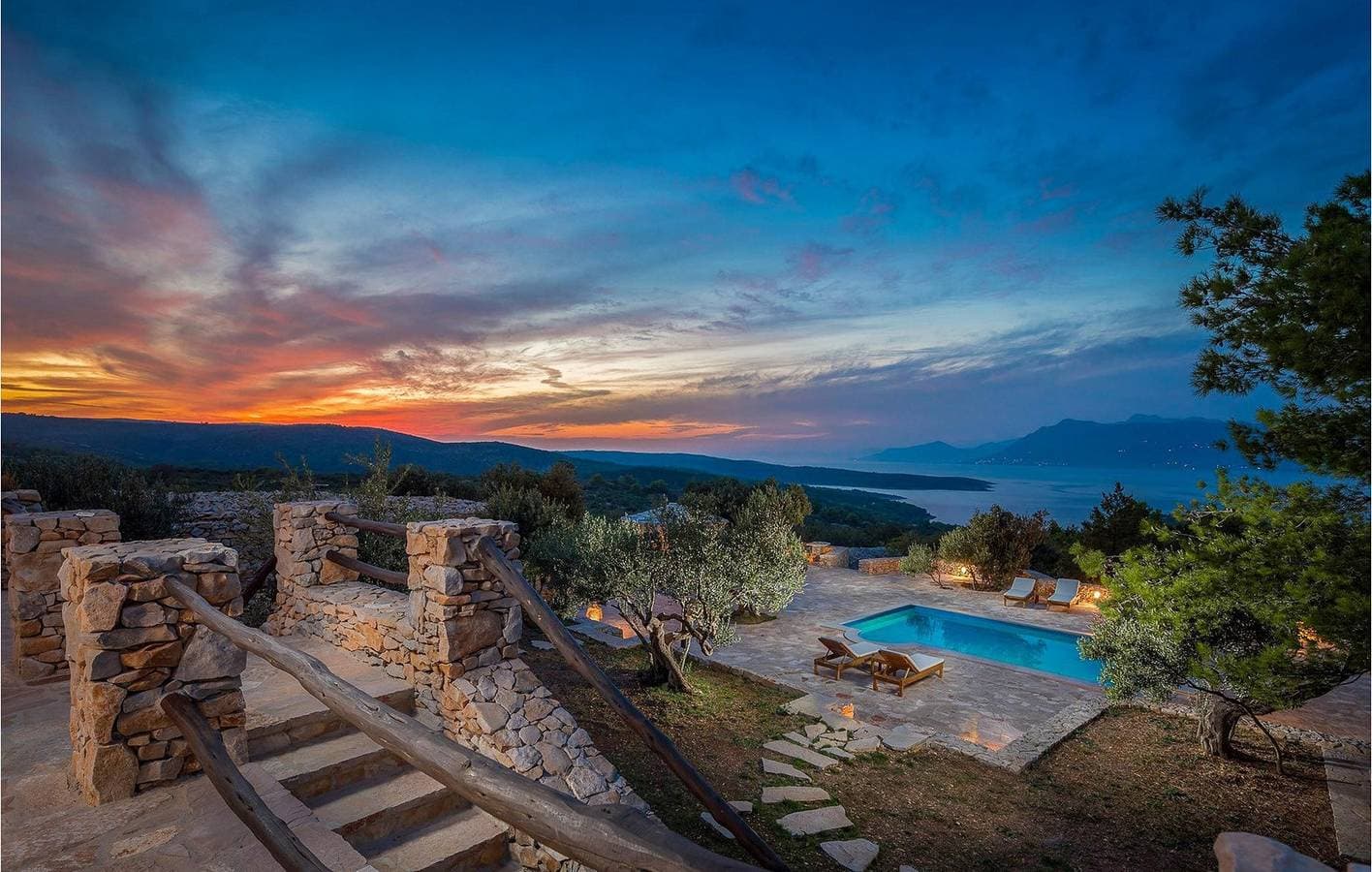 Rustikale Villa Mario mit Pool, Meerblick, Panoramablick, ruhiger Lage, Grill, Familie 1