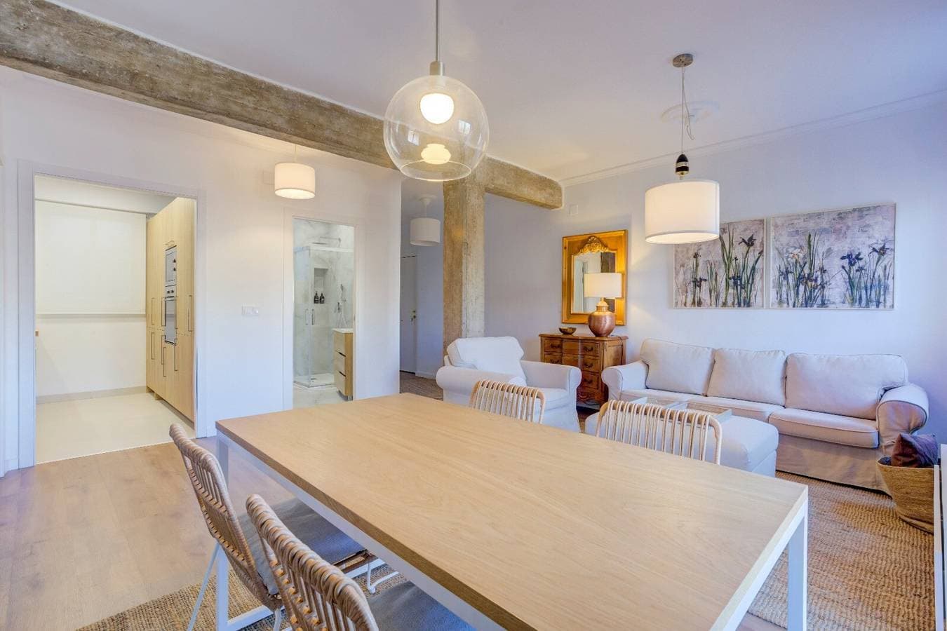Foto 8 von 20: Apartamento Valencia-living mit Balkon, Klimaanlage und WLAN