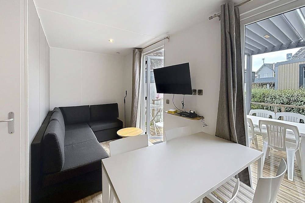 Foto 5 von 16: Mobil-Home Komfort mit Pool, 200m zum Strand, 4 Pers., 2 Sz, Terrasse