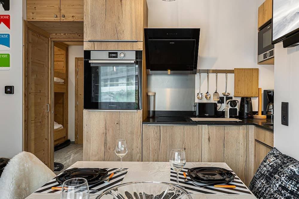 Foto 13 von 15: Moderne Wohnung Courchevel 4 Pers, Parkplatz, WLAN