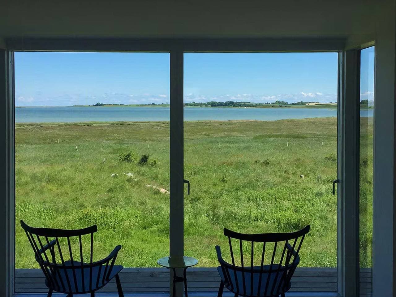 Haus mit überdachter Terrasse am Stavns Fjord 1