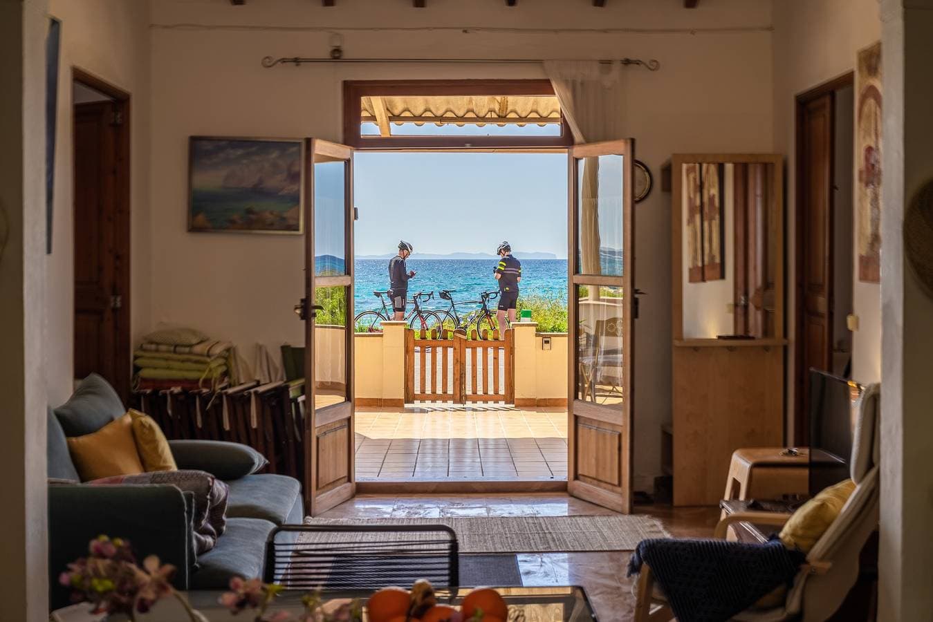 Foto 8 von 25: Ferienhaus Miramar Sa Rapita mit Meer- und Bergblick, Garten und Terrasse; Parkplatz vorhanden