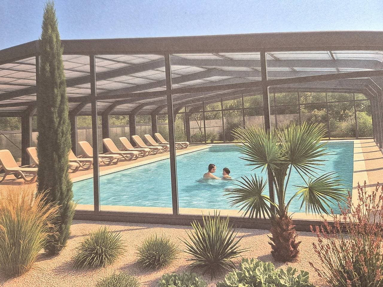 Foto 5 von 40: Küstenchalet für 4 Gäste mit Pool
