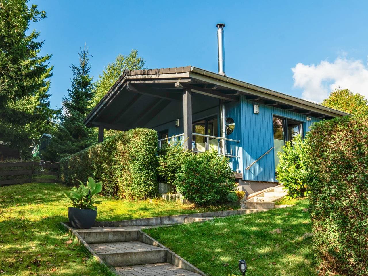 Moderner Bungalow im Harz mit zwei Terrassen 1