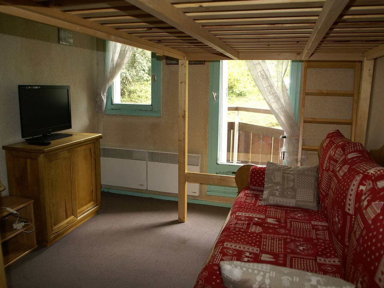 Foto 3 von 10: Gemütliches Studio 3 Schlafplätze in Adrets-Prapoutel, Ostbalkon
