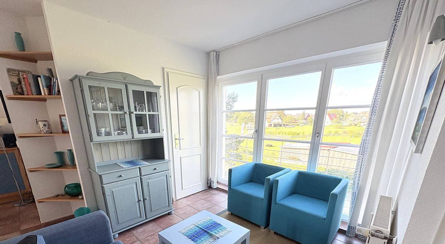 Ferienwohnung Drachen: Reetgedecktes Strandhaus mit eigenem Strand und Meerblick 1
