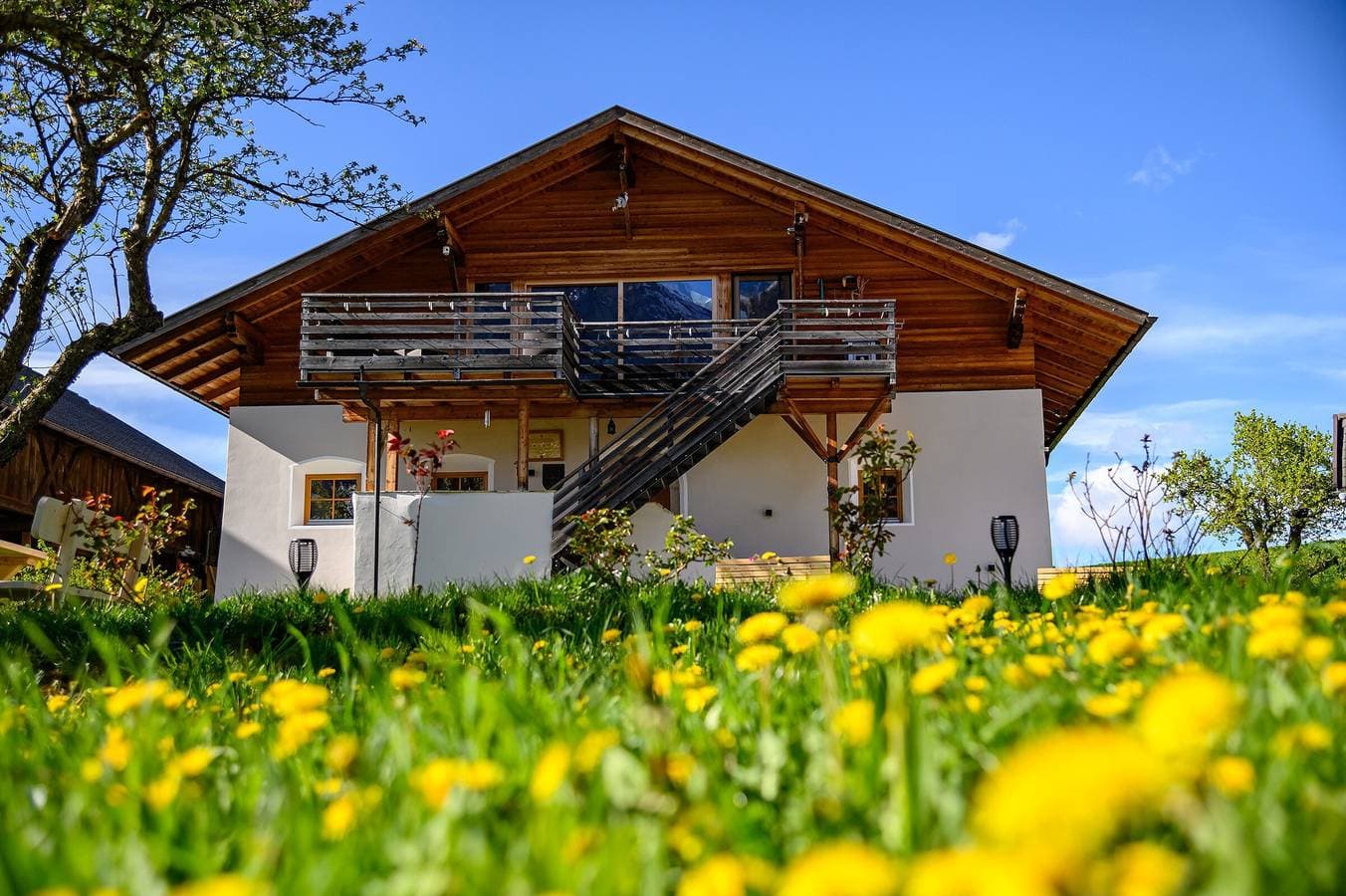 Foto 3 von 32: Ferienwohnung 'Biohof Oberzonn Labe' mit Bergblick, Gemeinschaftsgarten und WLAN