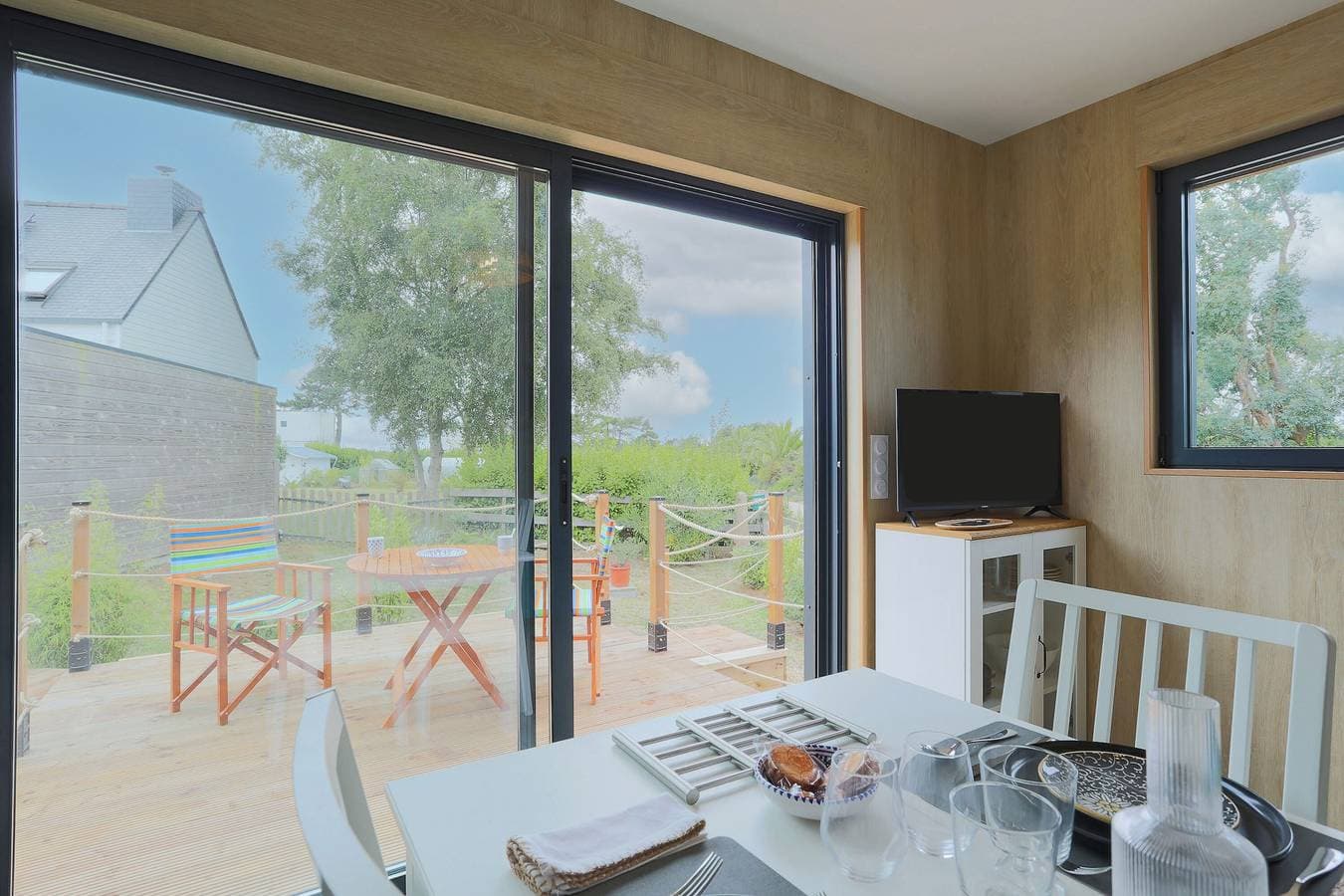 Foto 8 von 22: Chalet 'An Ti Koad Spa Privatif 800m Plage' mit privater Terrasse, eigenem Garten und WLAN
