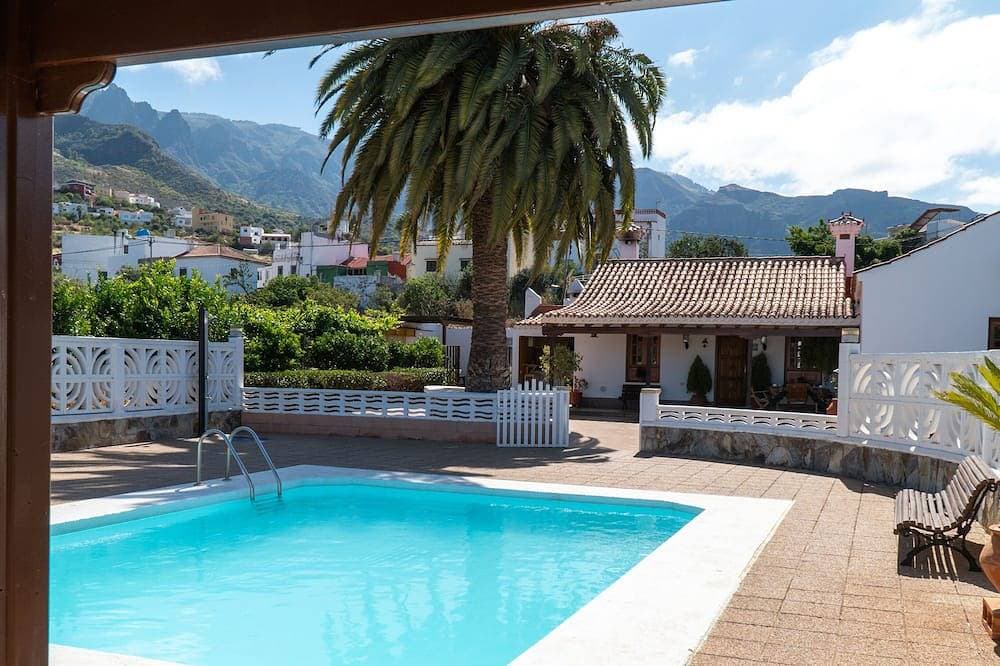 Traditionelle kanarische Haus mit privatem Pool in Vegas Valsequillo 1