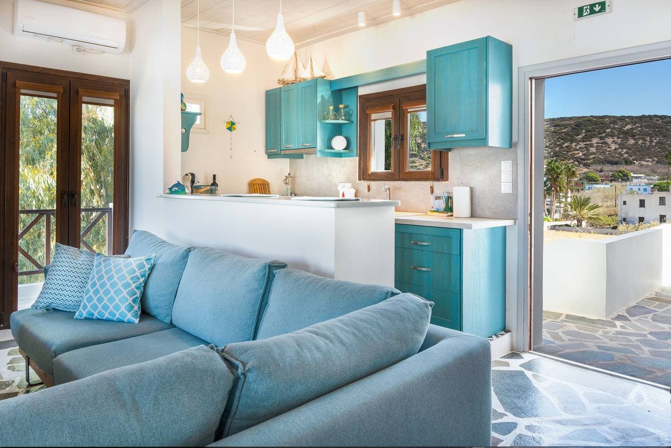Foto 12 von 32: Ferienwohnung 'Dendrinos House' mit Meerblick, WLAN und Klimaanlage