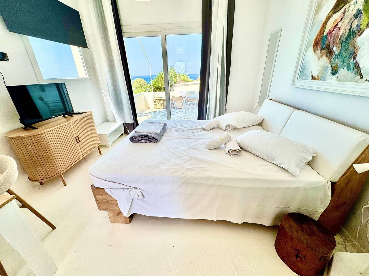 Foto 3 von 41: Ferienwohnung 'Lefkopetra' mit gemeinsamer Terrasse, Wi-Fi und Klimaanlage