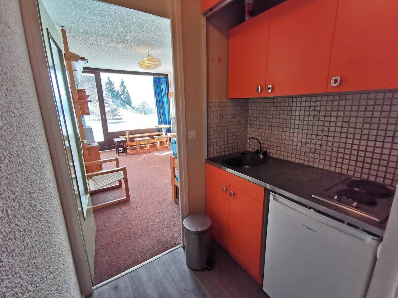 Foto 7 von 15: Studio mit Kabine an Pisten, Südostbalkon